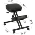 Pikkukuva 3 / 11: Ergonominen Polvituoli - Luonnollinen Koivupuu, 100kg Kestävyys, Ryhdin Korjaus & Kivunlievitys