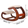 Pikkukuva 4 / 11: Ergonominen Polvituoli - Luonnollinen Koivupuu, 100kg Kestävyys, Ryhdin Korjaus & Kivunlievitys
