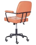 Pikkukuva 5 / 9: Työtuoli oranssi 60 x 90-100 x 43 cm keinonahka rauta säädettävä pyörivä moderni perinteinen