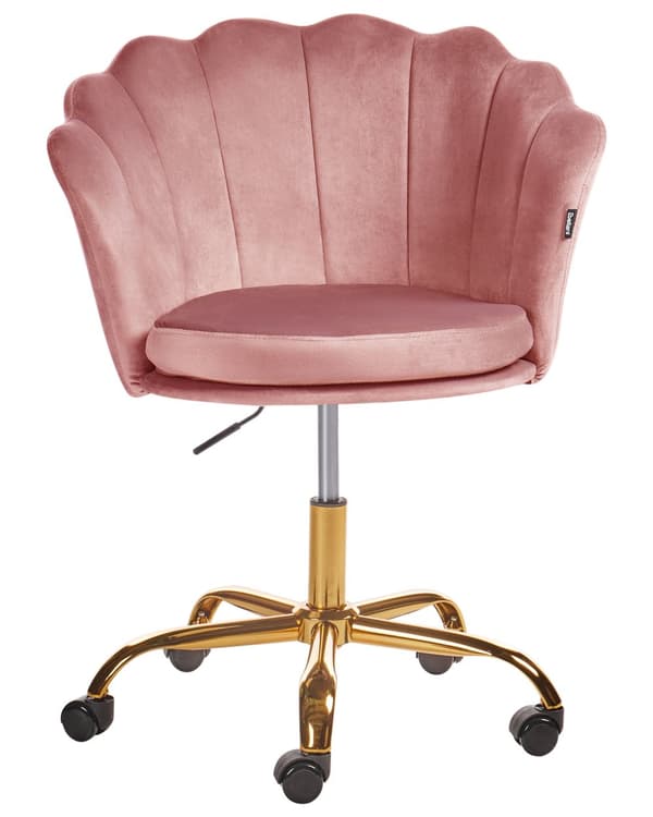 Kontorsstol Grön Sammet Justerbar Höjd Hemmakontor Barnrum Art Déco Klassisk Modern Design