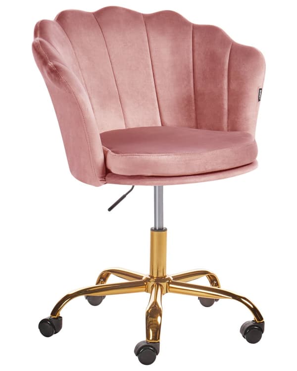 Kontorsstol Grön Sammet Justerbar Höjd Hemmakontor Barnrum Art Déco Klassisk Modern Design