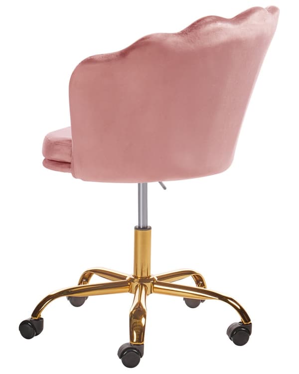 Kontorsstol Grön Sammet Justerbar Höjd Hemmakontor Barnrum Art Déco Klassisk Modern Design