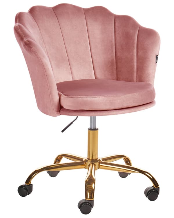 Kontorsstol Grön Sammet Justerbar Höjd Hemmakontor Barnrum Art Déco Klassisk Modern Design