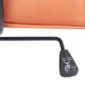 Miniatyrbild 7 av 9: Kontorsstol Orange Konstläder Vridbar Justerbar Höjd med Armstöd Hemmakontor Traditionell Design