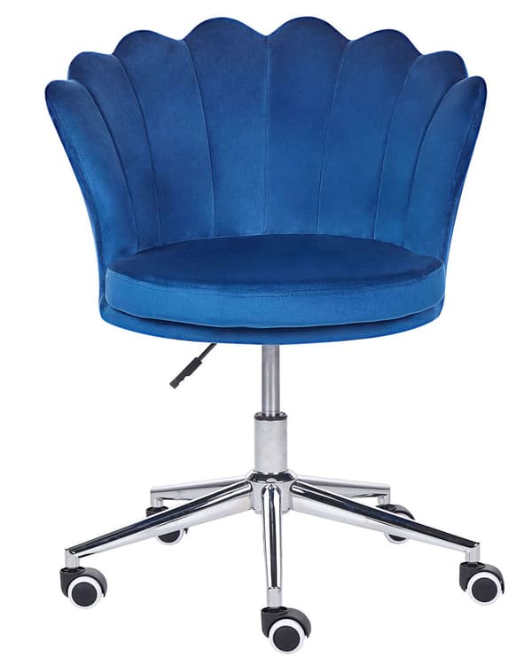 Kontorsstol Grön Sammet Justerbar Höjd Hemmakontor Barnrum Art Déco Klassisk Modern Design