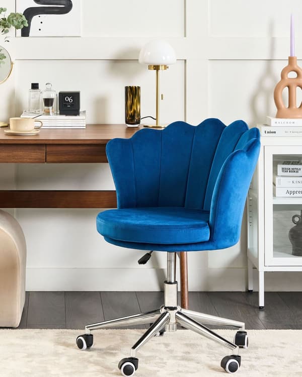 Kontorsstol Grön Sammet Justerbar Höjd Hemmakontor Barnrum Art Déco Klassisk Modern Design
