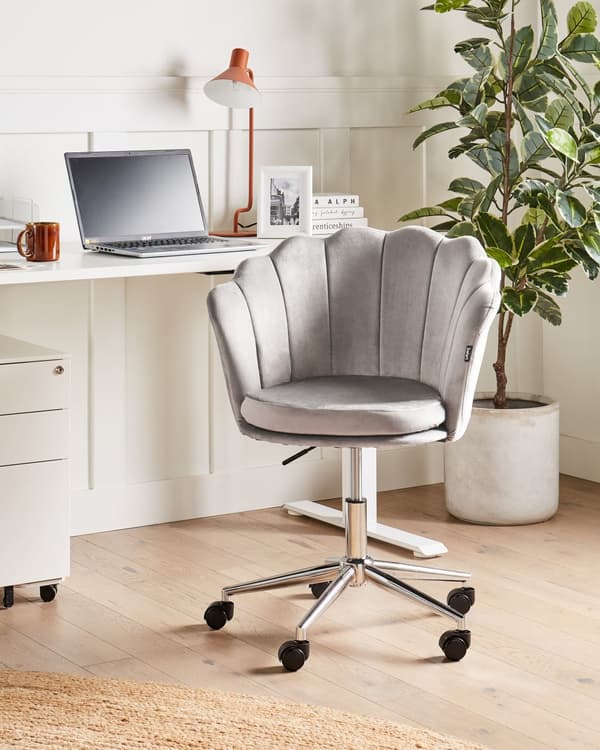 Kontorsstol Grön Sammet Justerbar Höjd Hemmakontor Barnrum Art Déco Klassisk Modern Design