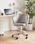 Miniatyrbild 2 av 10: Kontorsstol Grön Sammet Justerbar Höjd Hemmakontor Barnrum Art Déco Klassisk Modern Design