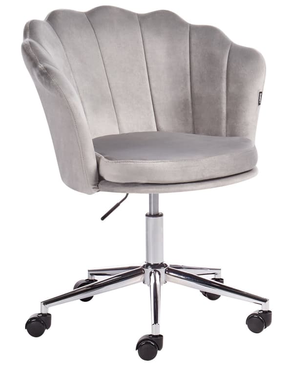 Kontorsstol Grön Sammet Justerbar Höjd Hemmakontor Barnrum Art Déco Klassisk Modern Design