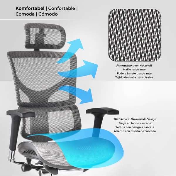 CLP Toimistotuoli Spokane Ergonominen