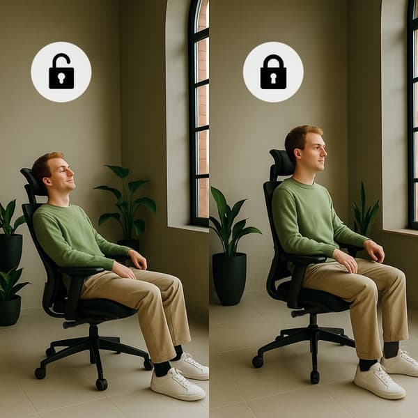 Kontorsstol Joy Comfort - Ergonomisk - Svart