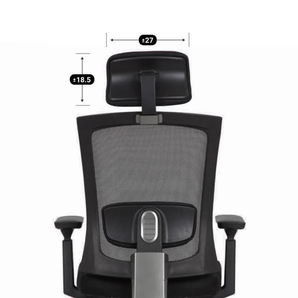 Kontorstol Joy Comfort - Ergonomisk - Sort