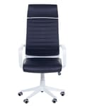 Miniatyrbild 4 av 11: Kontorsstol Svart konstläder Svängbar Gaslyft Justerbar Höjd med Hul Ergonomisk Modern Design Hemmakontor