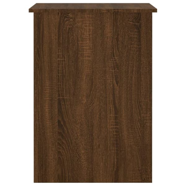 vidaXL Skrivbord brun ek 100x55x75 cm konstruerat trä