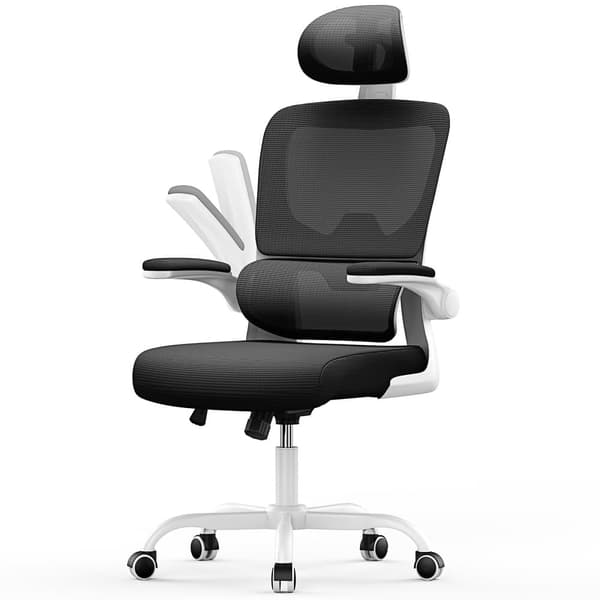 Ergonomisk kontorstol, højdejusterbar drejestol til hjemmet og kontoret