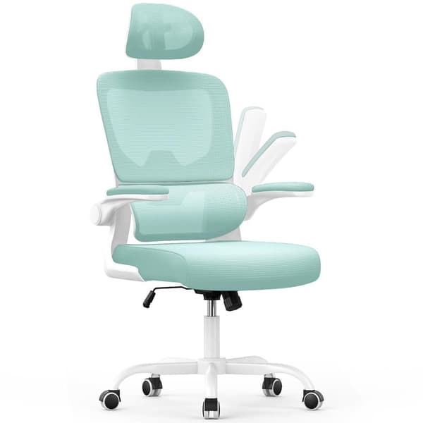 Ergonomisk kontorstol, højdejusterbar drejestol til hjemmet og kontoret