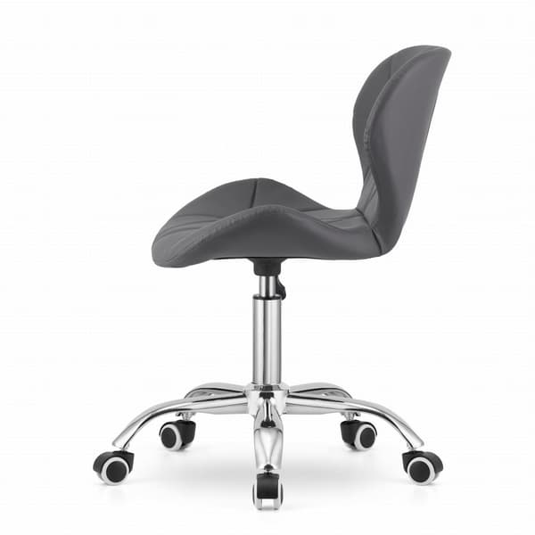 Työtuoli AVOLA - ergonominen - ECO-nahka - harmaa