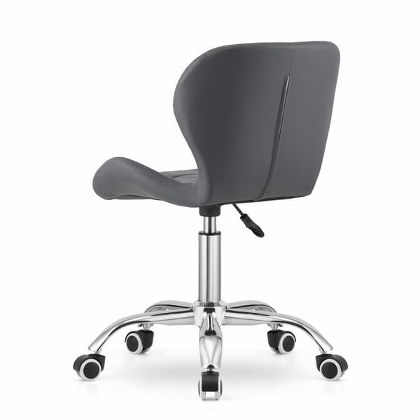 Työtuoli AVOLA - ergonominen - ECO-nahka - harmaa