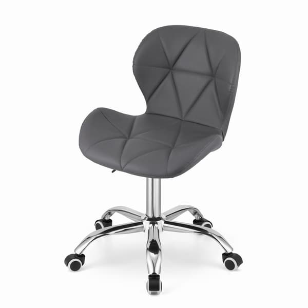 Työtuoli AVOLA - ergonominen - ECO-nahka - harmaa