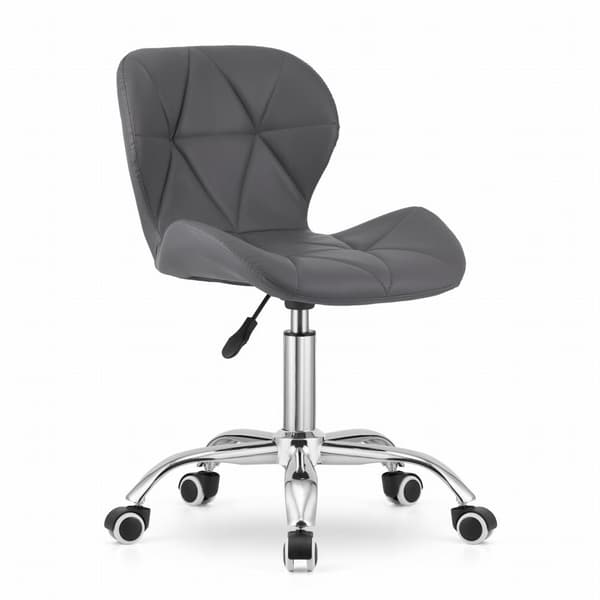 Työtuoli AVOLA - ergonominen - ECO-nahka - harmaa