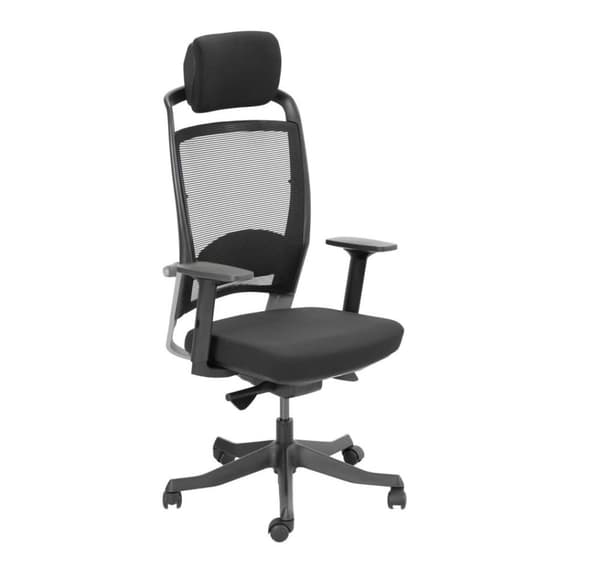 Arbejdsstol FULKRUM sort