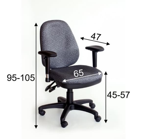 Arbeidsstol SAVONA grå