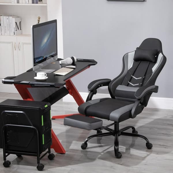 Rootz Gaming Chair - Sort - Skum, Pu - 24,4 cm x 20,47 cm x 50,39 cm