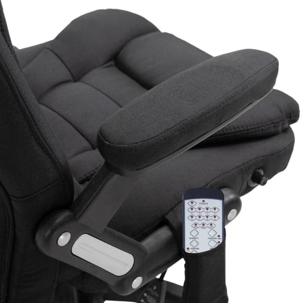 Rootz Executive -tuoli - musta - pellava, vaahto, nailon - 26,38 cm x 26,38 cm x 49,6 cm