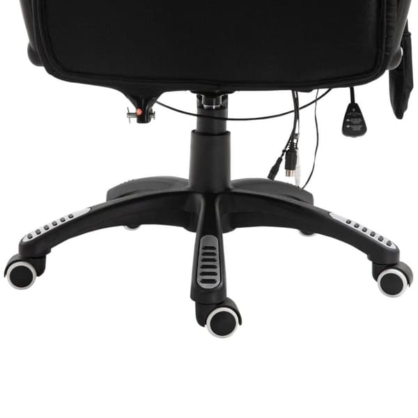 Rootz Executive -tuoli - musta - pellava, vaahto, nailon - 26,38 cm x 26,38 cm x 49,6 cm