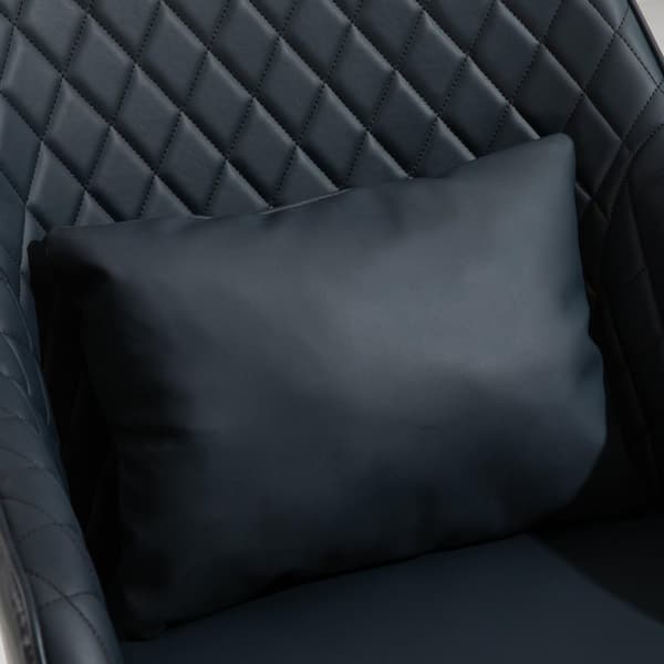 Rootz massagekontorsstol - grå - läder, skum, nylon - 21,65 cm x 25,59 cm x 31,1 cm