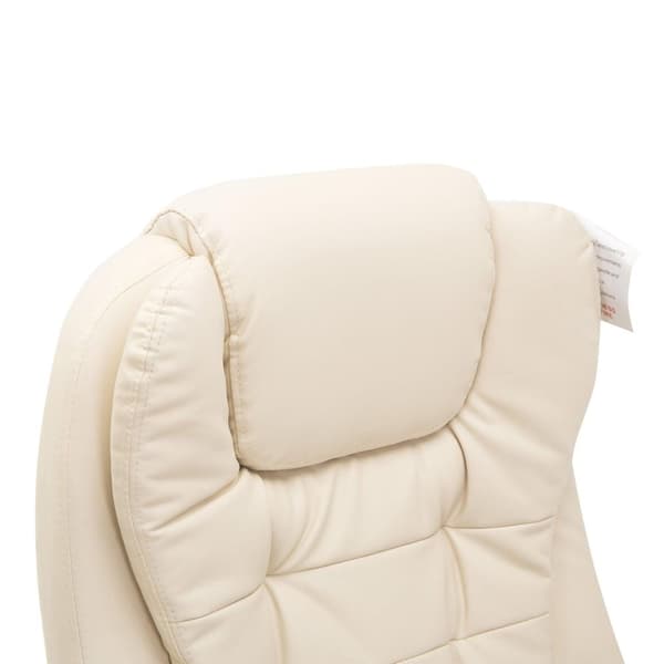 Rootz Officen pyörivä tuoli - Crème - Leer, PVC - 24,41 cm x 26,77 cm x 47,64 cm