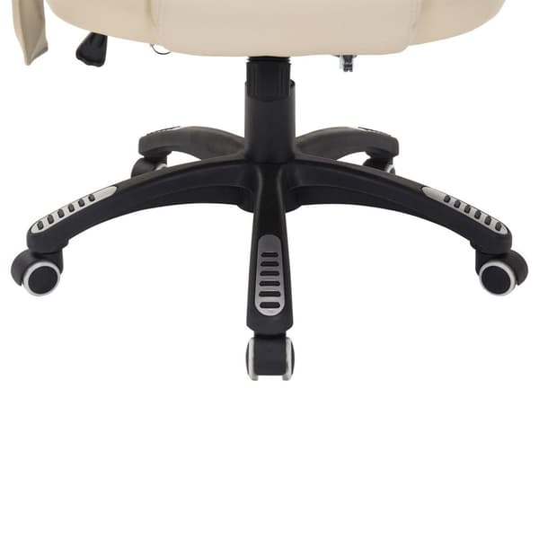 Rootz Officen pyörivä tuoli - Crème - Leer, PVC - 24,41 cm x 26,77 cm x 47,64 cm