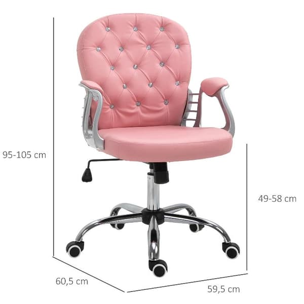 Rootz-toimistotuoli - Executive-tuoli - Kääntötuoli - PU - Vaahtomuovi - Kääntömekanismi - 59,5 x 60,5 x 95-105 cm