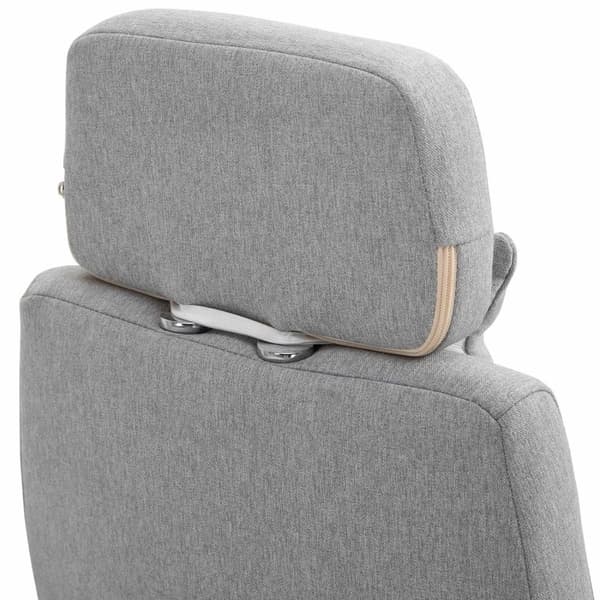 Rootz Kontorstol - Drejestol - Executive stol - Ergonomisk - 51 x 50 x 117-127 cm - Justerbar - Fodstøtte - Vippefunktion - Grå
