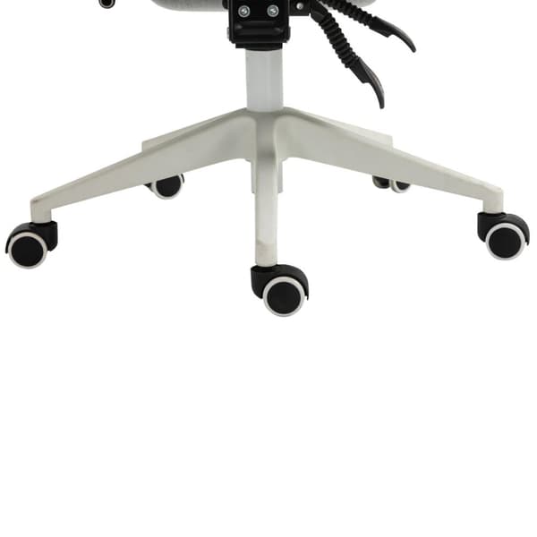 Rootz Kontorstol - Drejestol - Executive stol - Ergonomisk - 51 x 50 x 117-127 cm - Justerbar - Fodstøtte - Vippefunktion - Grå