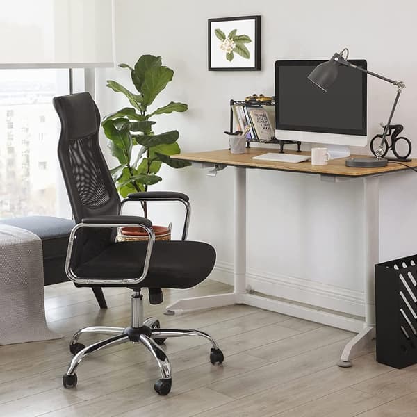 Rootz Kontorsstol - Snurrstol - Executive stol - Mesh - Svankstöd - Justerbar i höjdled - Ergonomisk - Svart - 60 x 53 x 113-123 cm