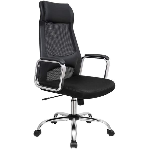Rootz Kontorsstol - Snurrstol - Executive stol - Mesh - Svankstöd - Justerbar i höjdled - Ergonomisk - Svart - 60 x 53 x 113-123 cm