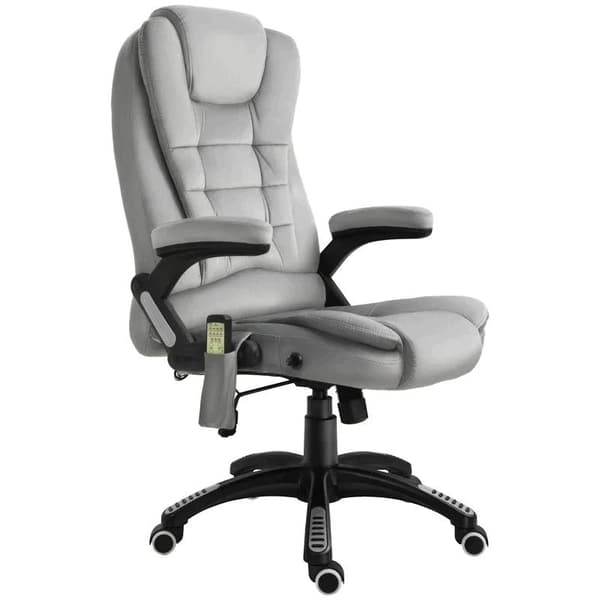 Rootz Kontorsstol - Massagestol - Spelstol - Executive Chair - Ergonomisk snurrstol - Höjdjusterbar - Grå