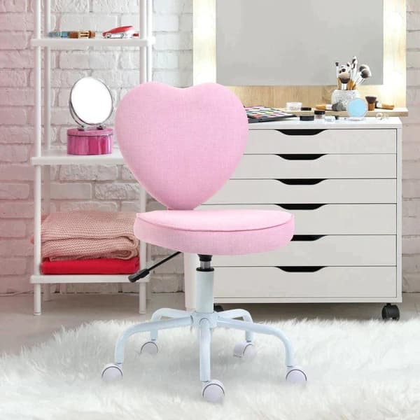Rootz Skrivbordsstol - Stol Vridbar - Stol Dator - Stol - Stolsits - Rosa - 40 x 50 x 79-89 cm