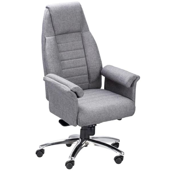 Rootz Kontorstol - Ergonomisk drejestol - Højdejusterbar - Lysegrå - 68 x 72 x 120-126 cm