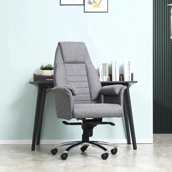 Rootz Kontorstol - Ergonomisk drejestol - Højdejusterbar - Lysegrå - 68 x 72 x 120-126 cm