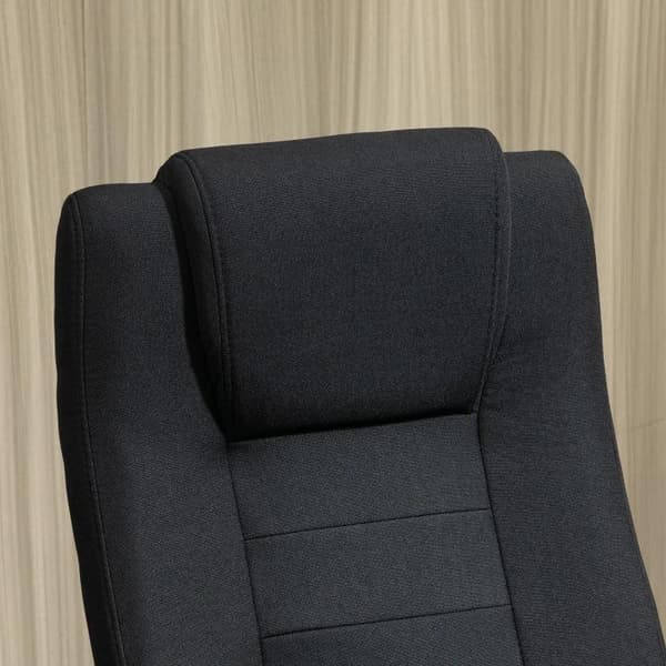 Rootz Kontorsstol - Datorstol - Vippfunktion - Nackstöd - Ergonomisk skrivbordsstol - Svart - 62 x 62 x 110-119 cm