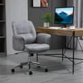 Miniatyrbillede 2 af 6: Rootz Kontorstol - Skrivebordsstol - Drejestol - Ergonomisk arbejdsstol - Lysegrå - 67 x 69 x 92-102 cm