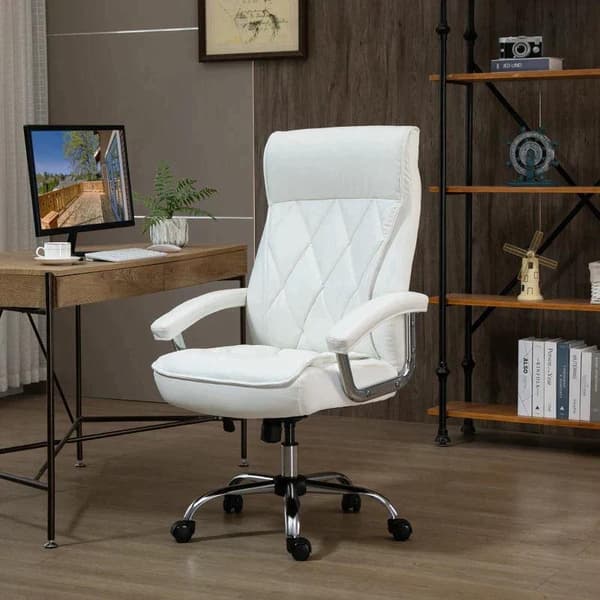 Rootz-toimistotuoli - Pöytätuoli - Kääntötuoli - Ergonominen työtuoli - Valkoinen
