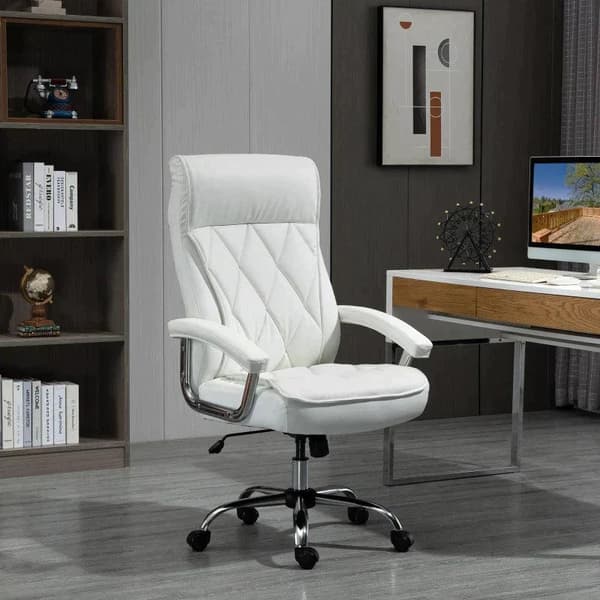 Rootz-toimistotuoli - Pöytätuoli - Kääntötuoli - Ergonominen työtuoli - Valkoinen