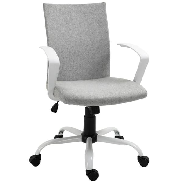 Rootz kontorsstol - Skrivbordsstol - Datorstol - 360° svängbara hjul - Grå - 61 x 61 x 89-99 cm