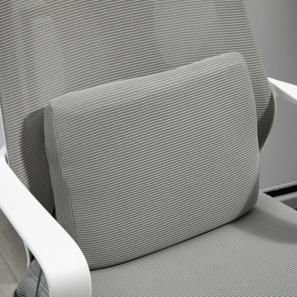 Rootz-työtuoli - Hierontatuoli - Hierontatoiminnolla varustettu johtajan tuoli - Korkeussäädettävä - Kääntyvä tuoli - Ergonominen pelituoli - Harmaa -