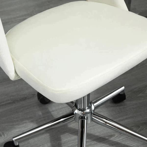 Rootz Stol - Kontorstol - Drejestol - Relax Chair - Kammusling Form - Kontor - Soveværelse - Stue - Beige - 49W x 54D x 79-91H cm