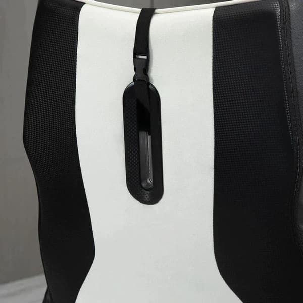 Rootz Gaming Chair - Ergonomisk computerstol - Drejestol - Med Vippefunktion - Sort/Hvid - 67 cm x 75 cm x 112 cm