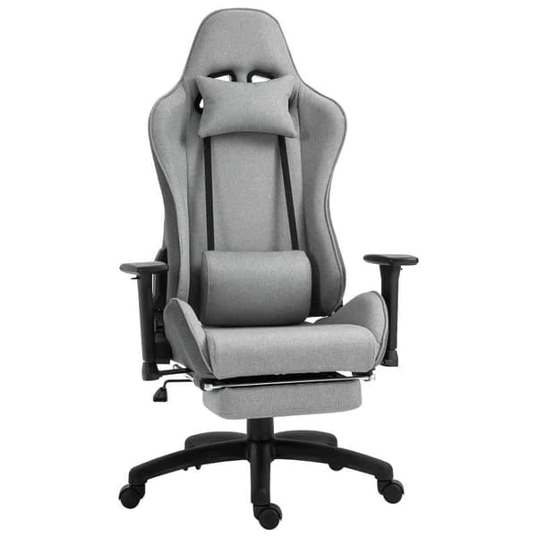 Rootz Kontorstol - Computerstol - Drejestol - Skrivebordsstol - Grå - 73x57x127-135 cm
